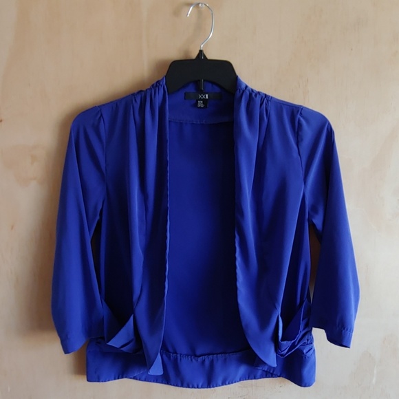 Forever 21 Jackets & Coats Royal Blue Dress Jacket Poshmark